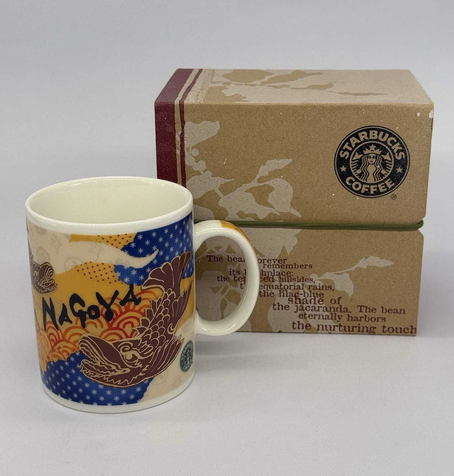 NEW Nagoya Starbucks Mug Castle Shachihoko Koi Fish Japan Discovery Series 2012