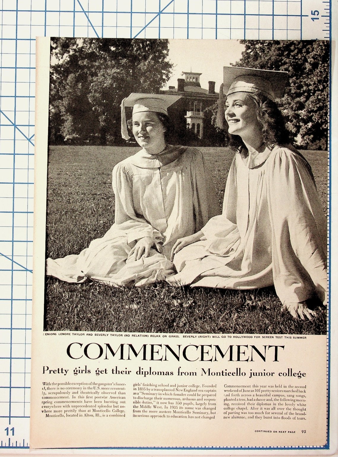 1930s Monticello Junior College Alton IL Graduation Magazine Print Ephemera