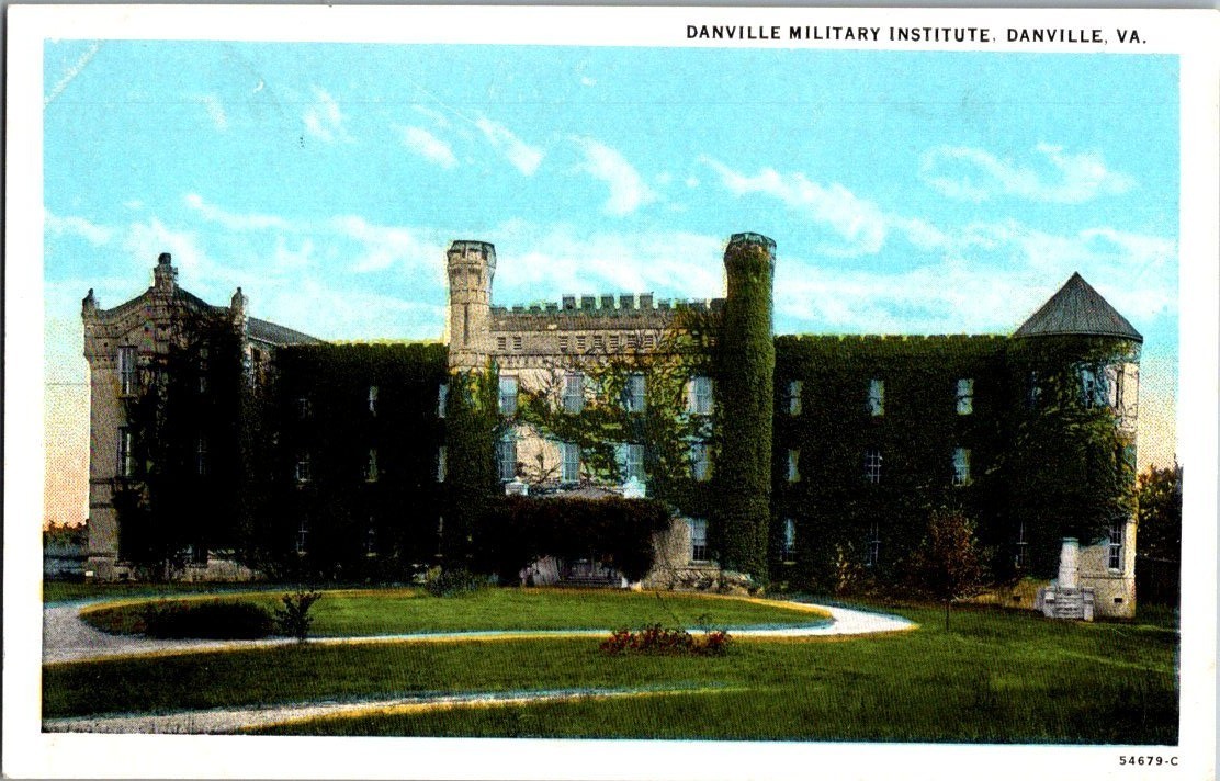 Vintage Postcard 1915 Military Institute, Danville, Virginia (VA)