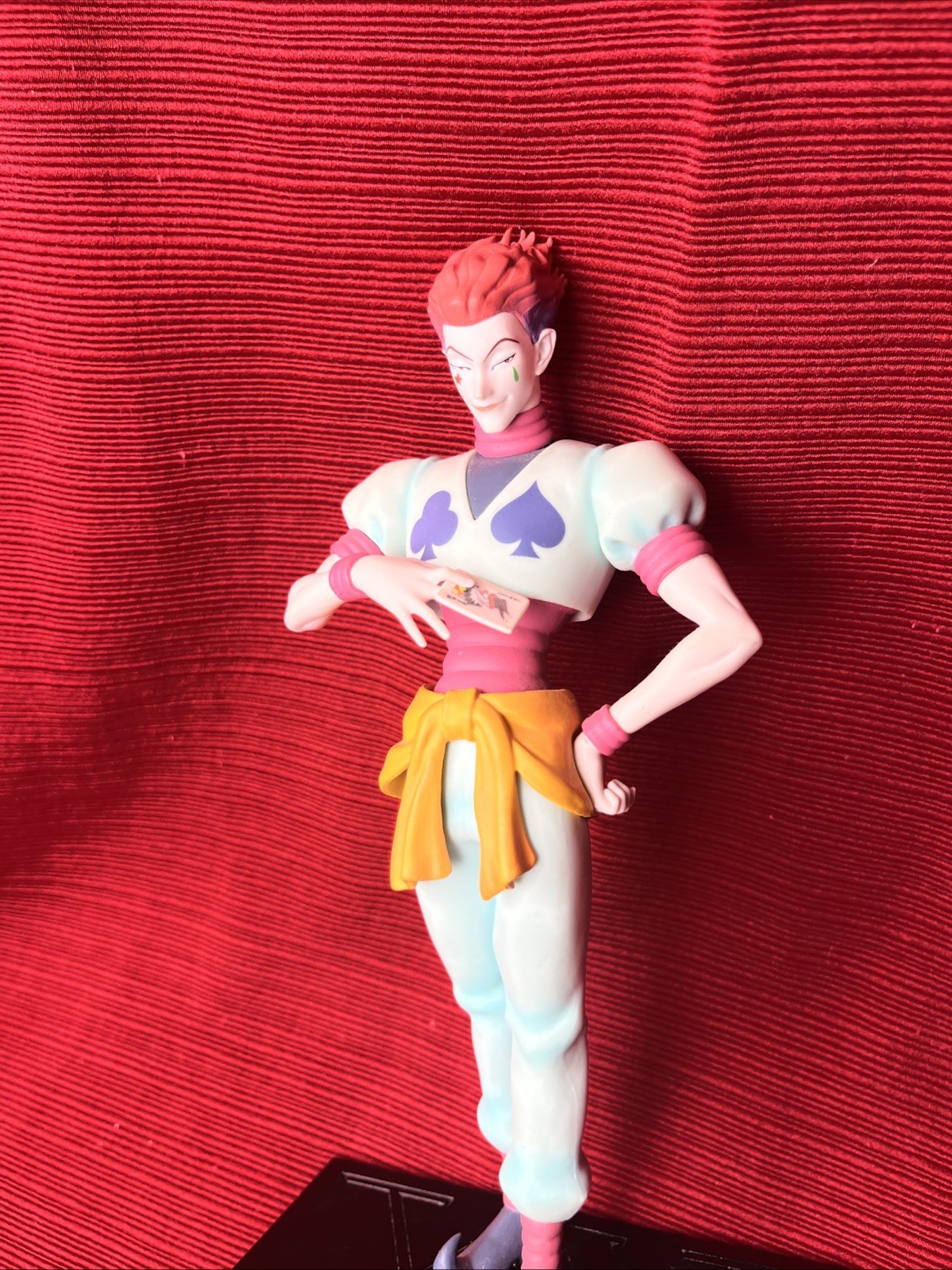 Anime HUNTER Magician Hisoka Standing Poker PVC action Figure Statue toy Gift