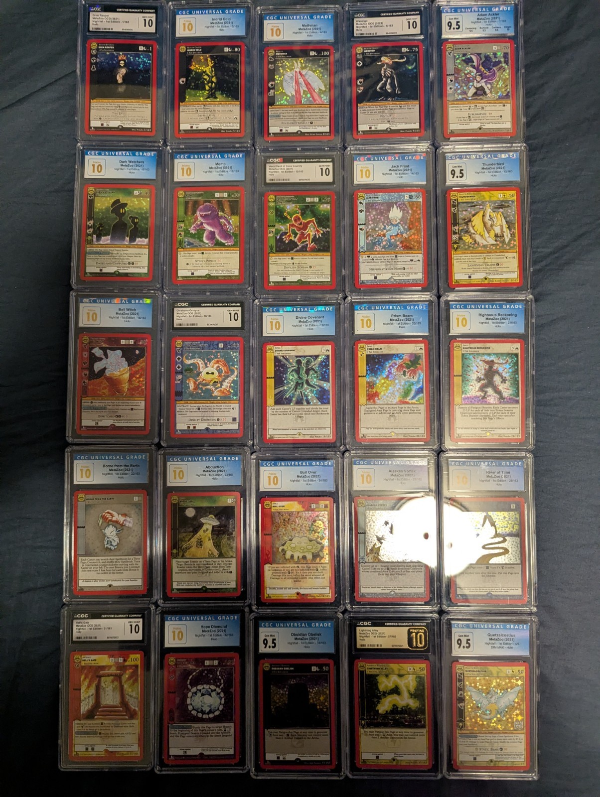 Metazoo Nightfall 1st Edition Lot of 25 CGC 10 Gem Mint & Pristine 
