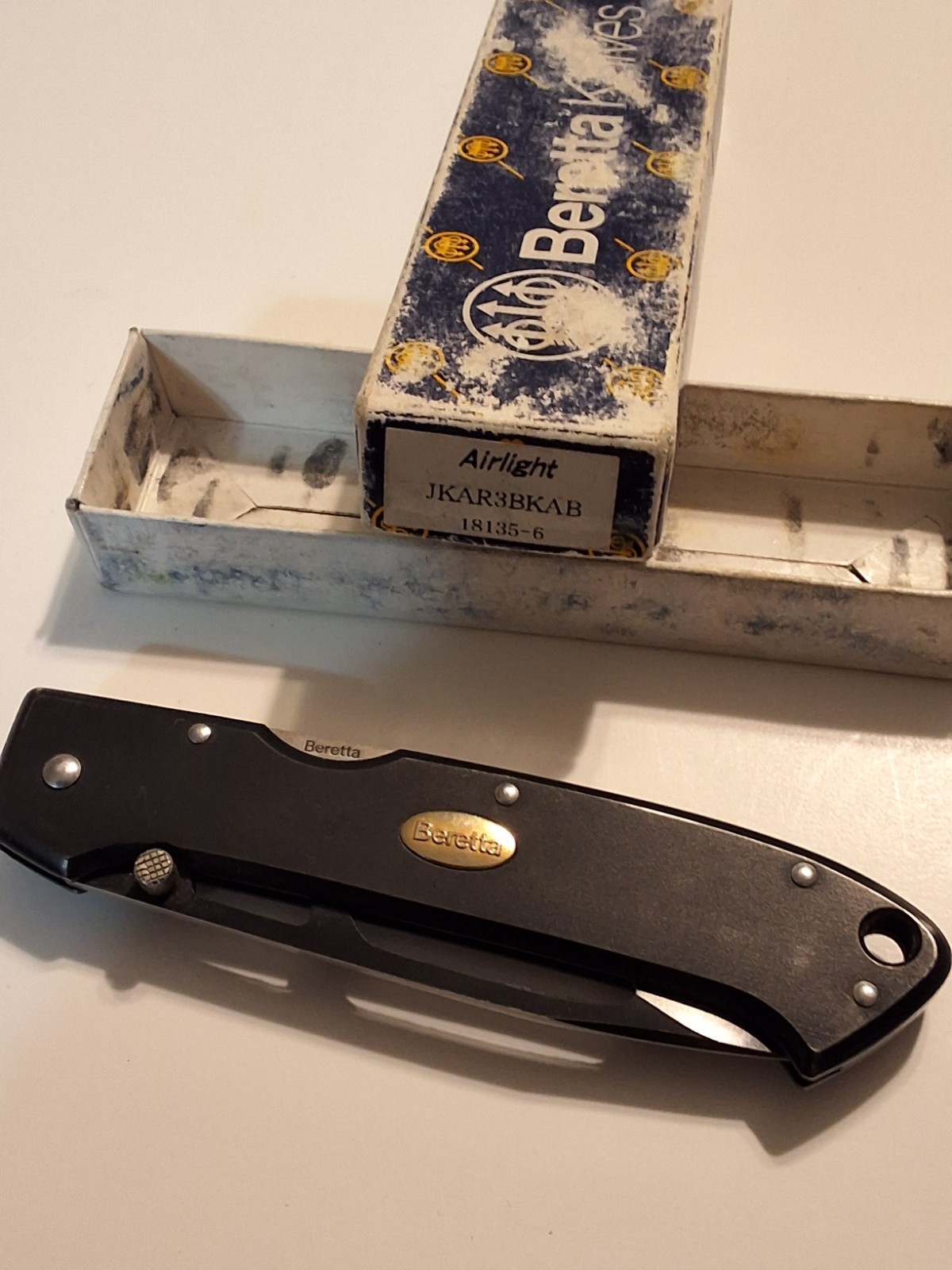 Beretta Airlight JKAR3BKAB Serrated Blade Aluminum Handle Folding Knife Japan