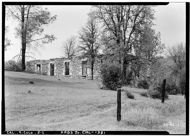 Photo:Coloma California Meyer\'s Dance Hall & Saloon 1930s Stone Ruins