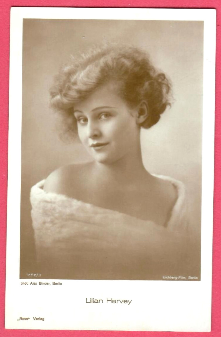 LILIAN HARVEY # 3152/3 VINTAGE PHOTO PC. PUBLISHER GERMANY 6219