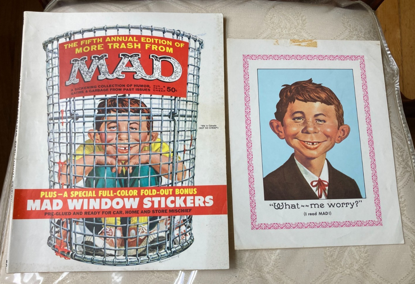Vintage Magazine More Trash from Mad 5th Annual Edition Full w/ Most Stickers