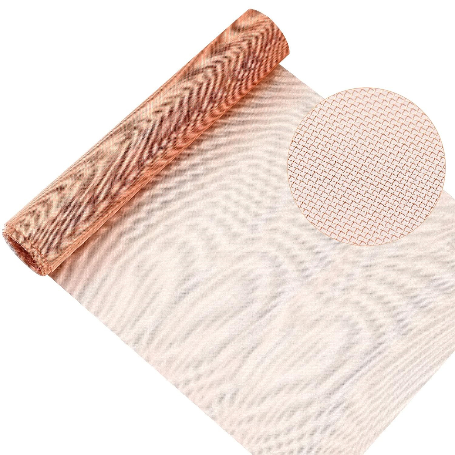 18 Inch X 35 Ft Copper Mesh Screen 99.9% Pure Copper 40 Mesh Roll