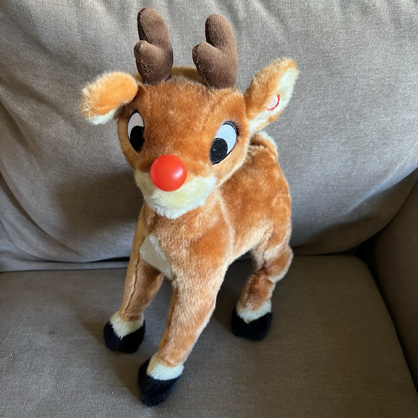 Vintage 1992 Gemmy Animated Rudolph Red Nose Reindeer Talking Singing Working Vintage 1992 Gemmy Animated Rudolph Red Nose Reindeer Talking Singing Working