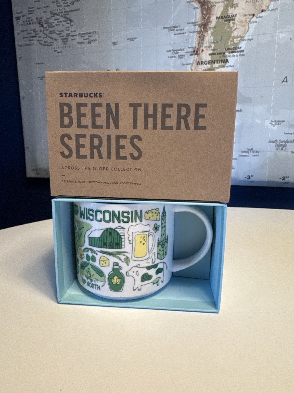 Starbucks Been There Series Wisconsin 14oz New In Box And SKU Coffee Mug