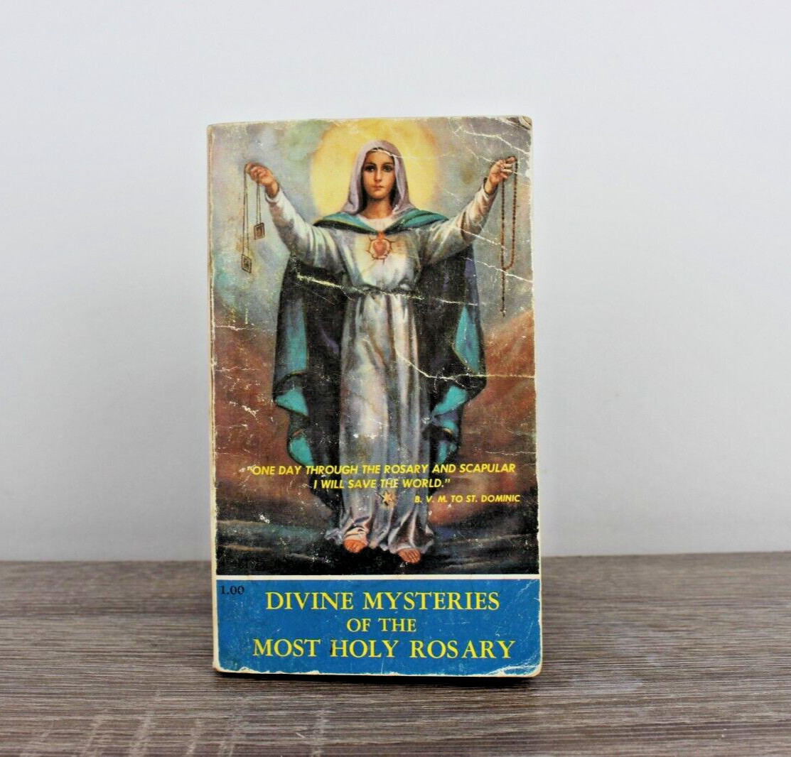 Divine Mysteries of the Most Holy Rosary 1973 - 1st Ed. Rare Vintage Catholic