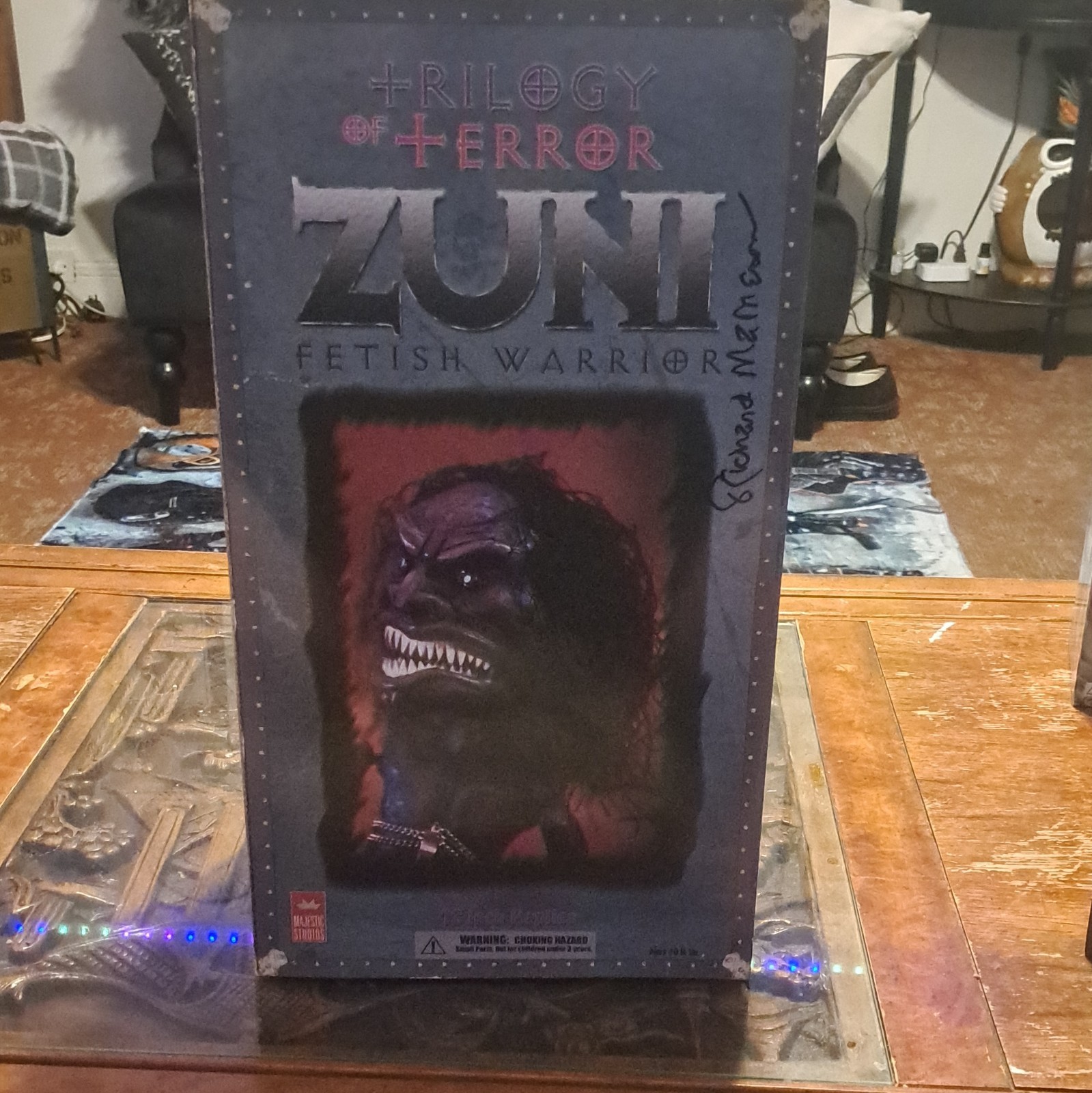 Trilogy of Terror Zuni Fetish Warrior Doll Majestic 2004 SIGNED Richard Matheson