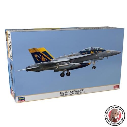 Hasegawa EA-18G Growler VAQ-131 Lancers 2025 1/72 Aircraft Plastic Kit Japan