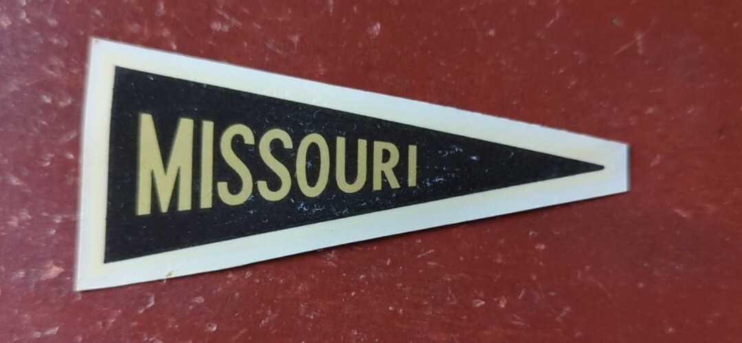 Very RARE Old Vintage Transfer Decal Pennant 3\