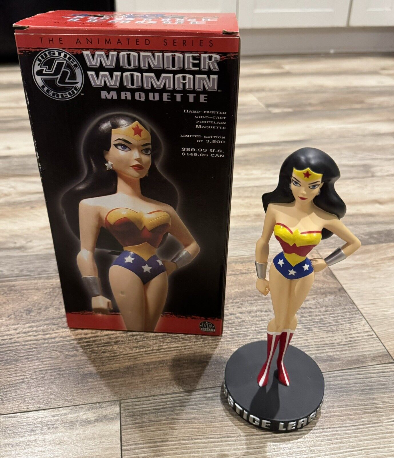 2002 Wonder Woman Maquette Justice League Animated Series DC Direct NEW OPEN BOX