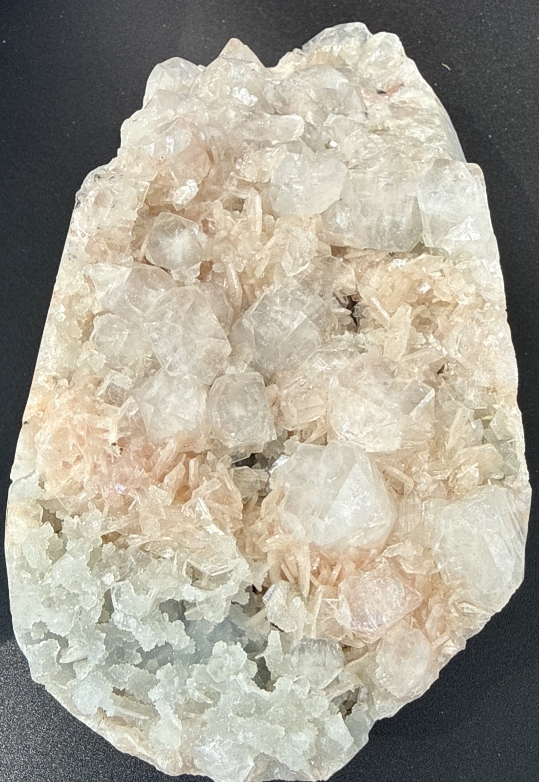 2.5 Lb+ Natural Diamond Apophylite W/ Stilbite & Chalcedony Specimen Minerals