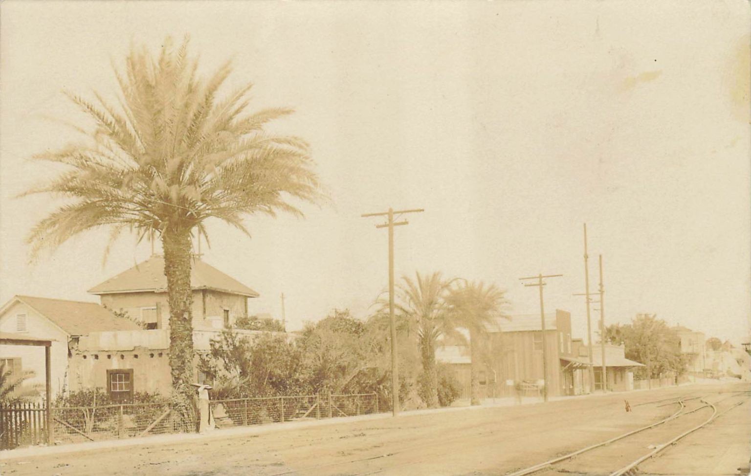 Rppc Yuma Arizona Street Scene Palm Trees Kruxo Postcard 1922 Rppc Yuma Arizona Street Scene Palm Trees Kruxo Postcard 1922