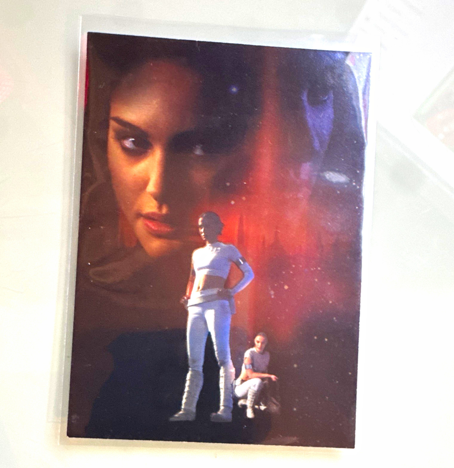 Topps 2002 Star Wars Attack of the Clones Silver Foil Insert #2/10 Padmé Topps 2002 Star Wars Attack of the Clones Silver Foil Insert #2/10 Padmé