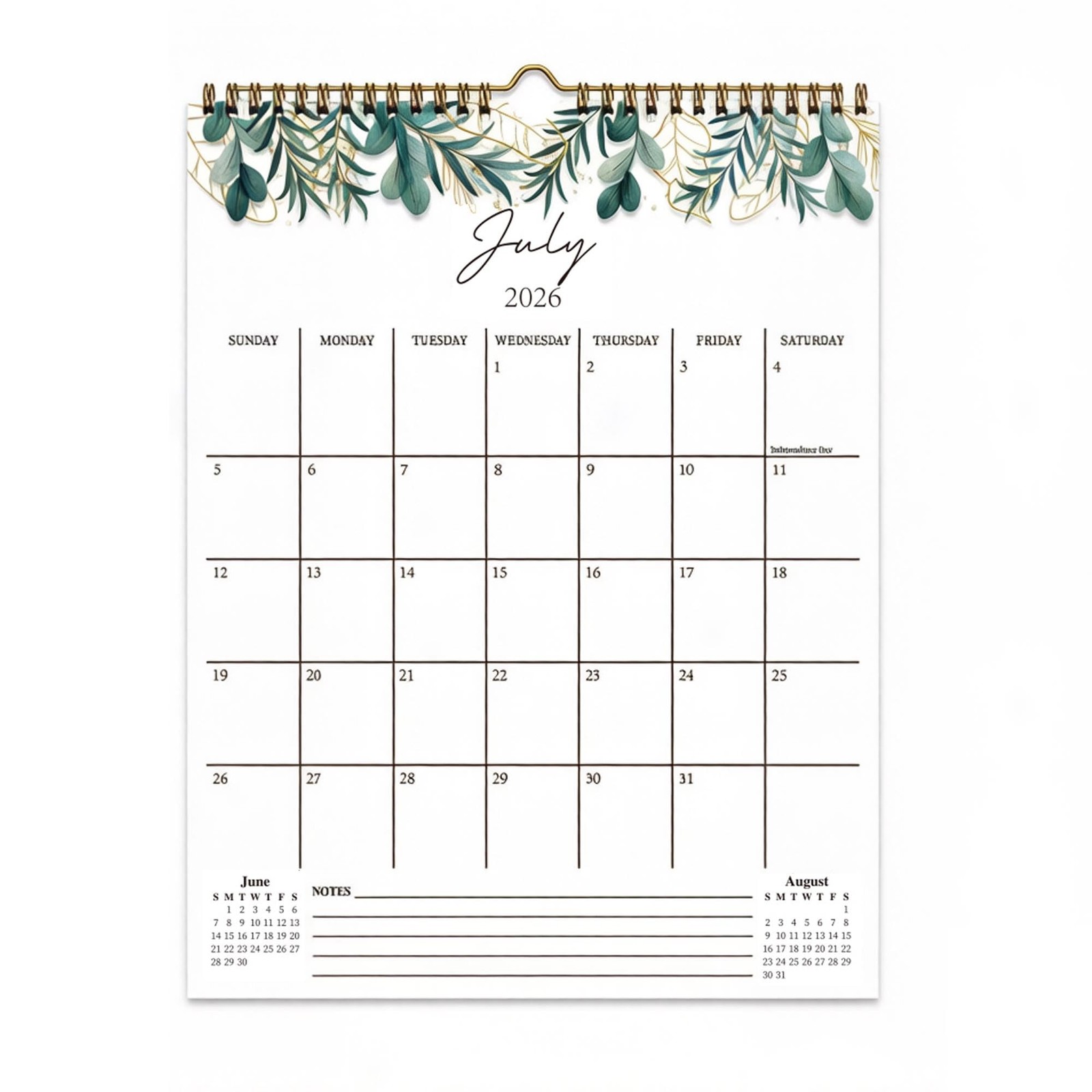 Wall Calendar 20262027, Jul 2026Dec 2027, Monthly planner,13\