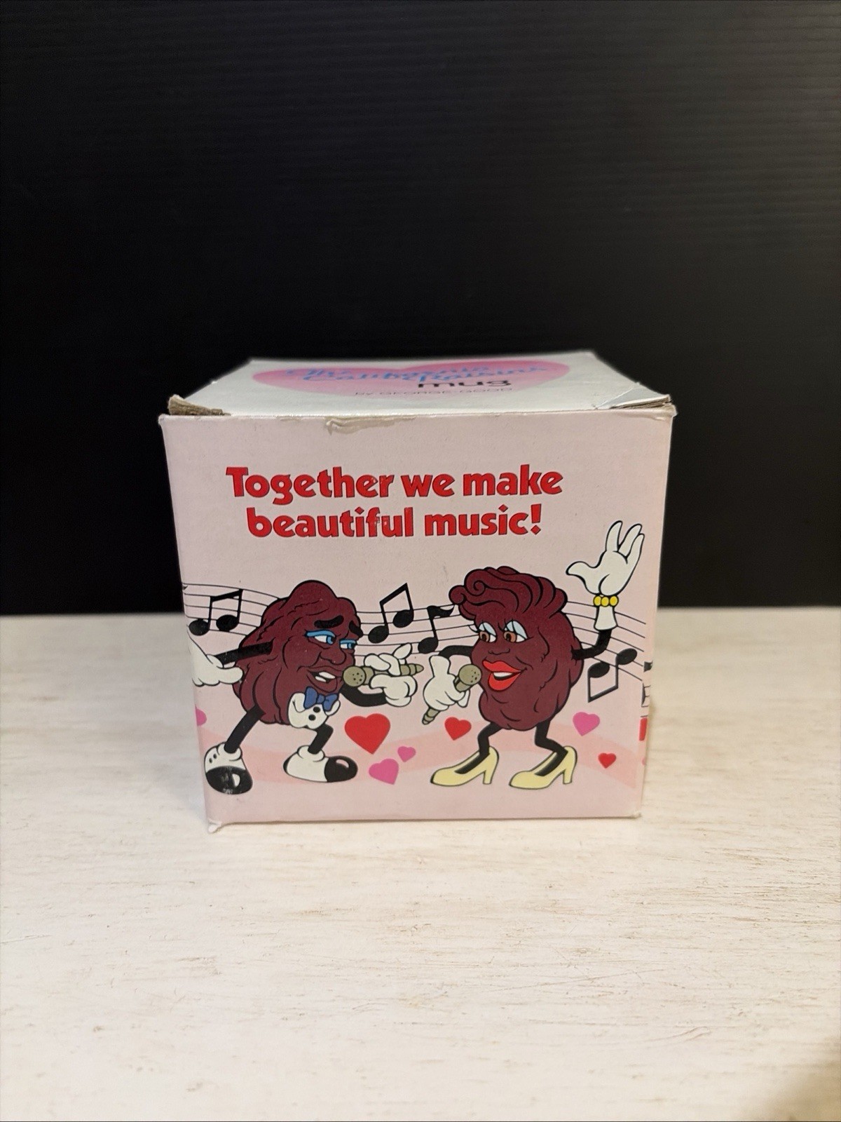 Vintage 1980s California Raisins Mug EMPTY BOX ONLY George Good Packaging