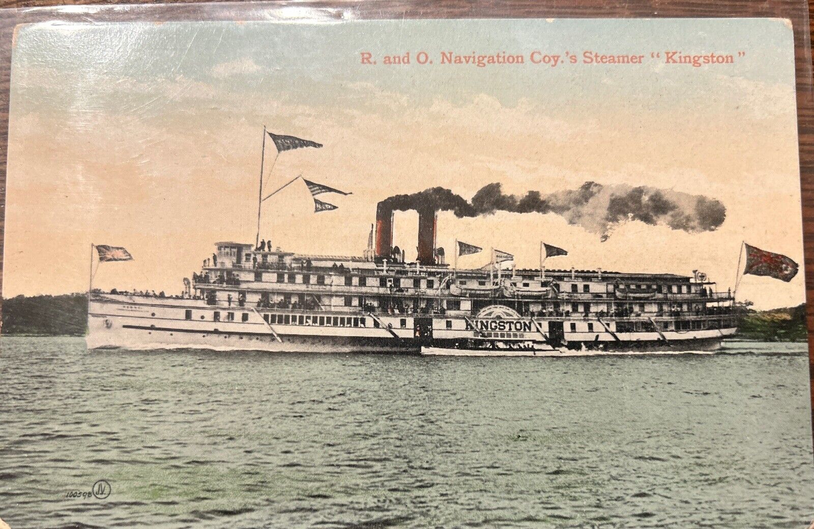 Kingston Steamer c1906 R and O Navigation Co Printed Postcard