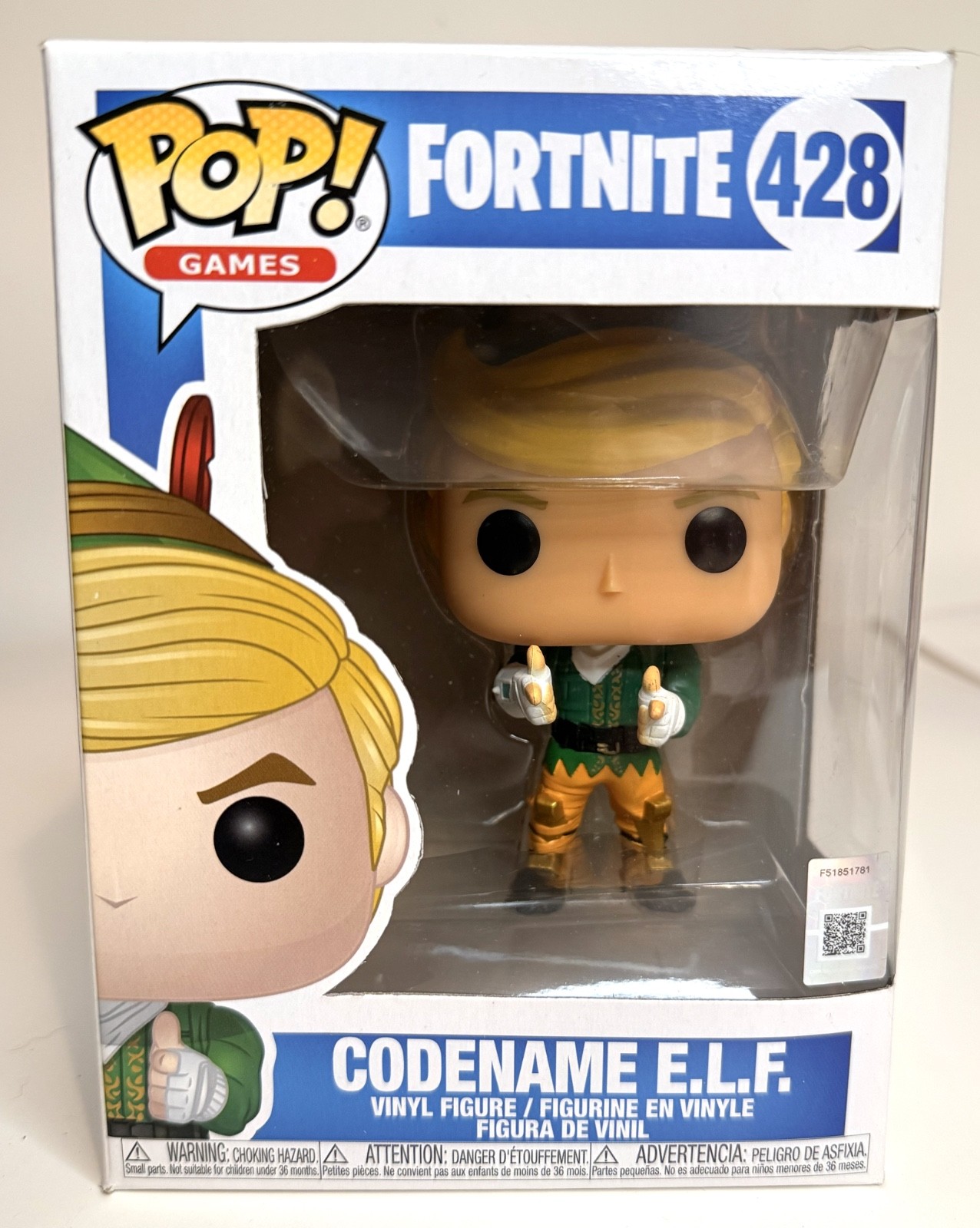 Funko Pop Fortnite Codename E.L.F #428 Vinyl Figure