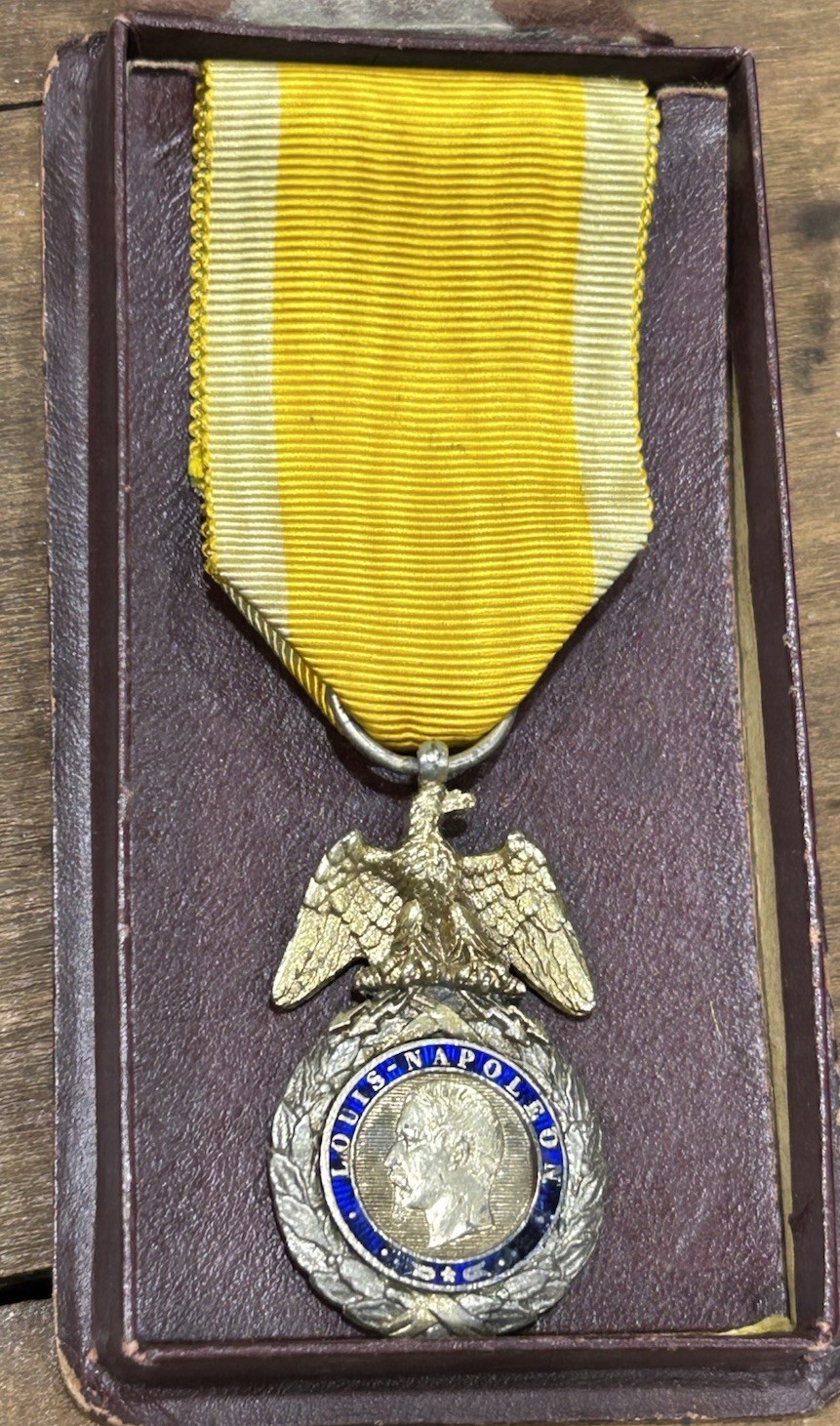 France Medaille Militaire - 2nd Empire Period 1852-1870  Medal W/ Original Box