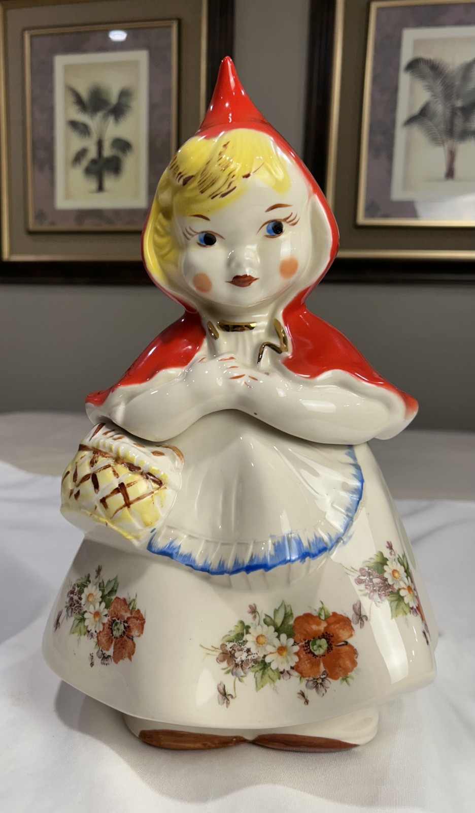 Vintage Hull Little Red Riding Hood Cookie Jar + Salt/Pepper Shakers Set*135889*