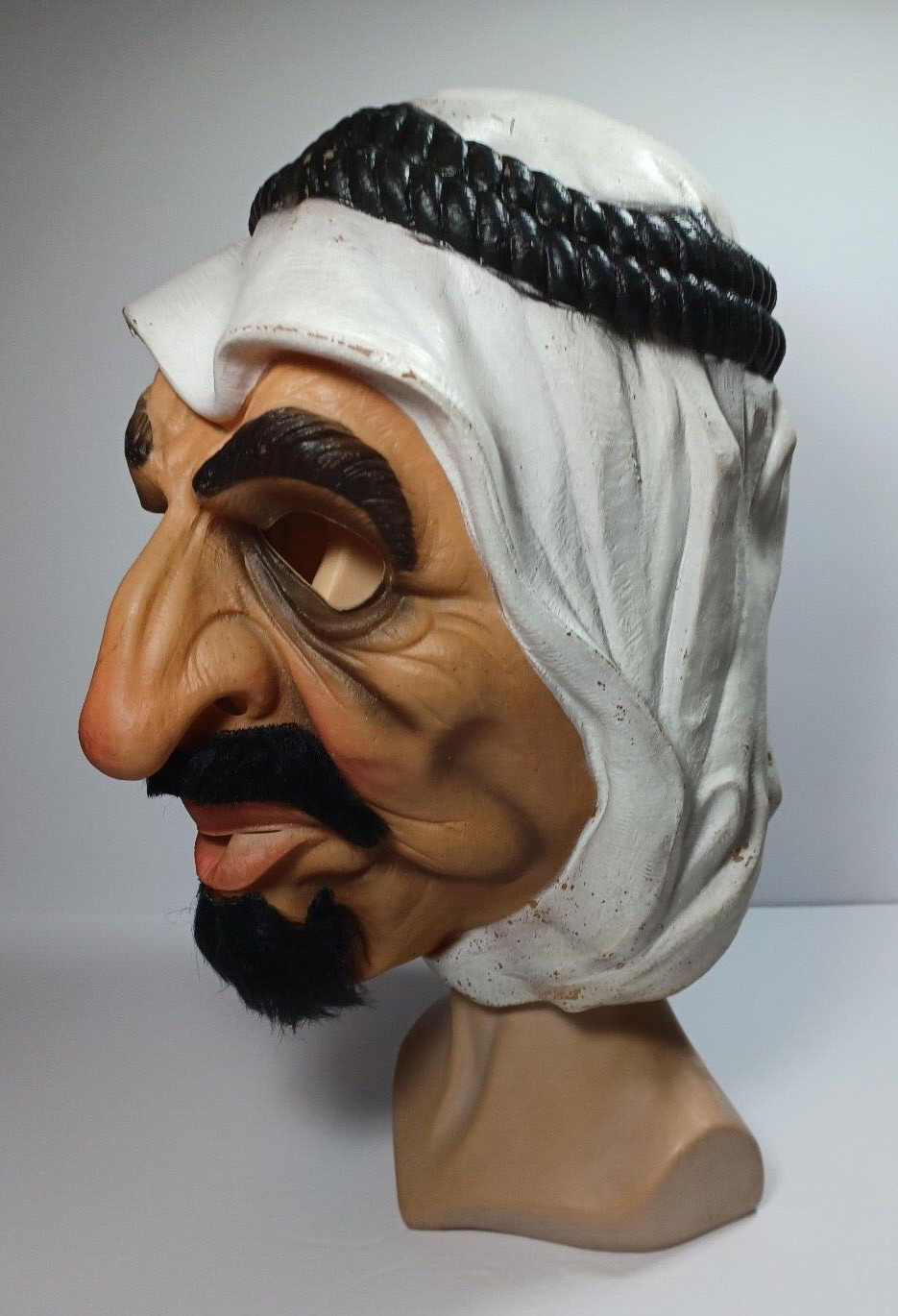 Vintage Cesar 80 Arabian Sheik Halloween Mask HTF 1980