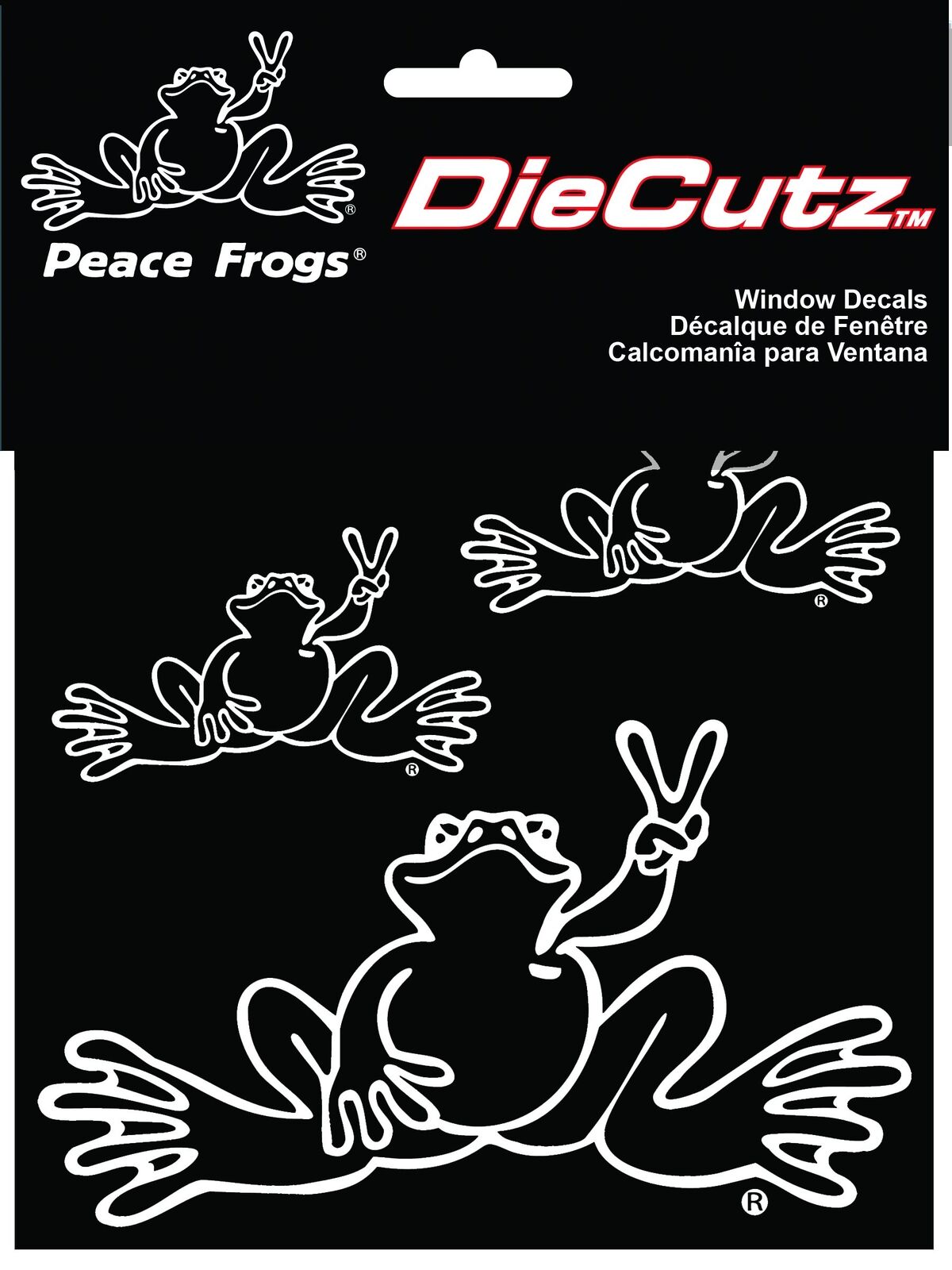 003928 Die Cutz \'Peace Frog\' Decal