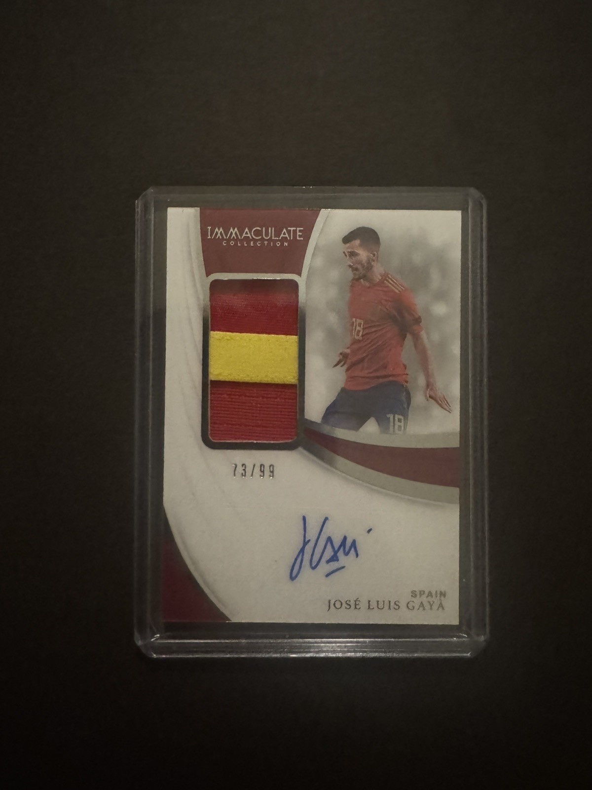 2018 Panini Immaculate Jose Luis Gayá Auto /99 Spain