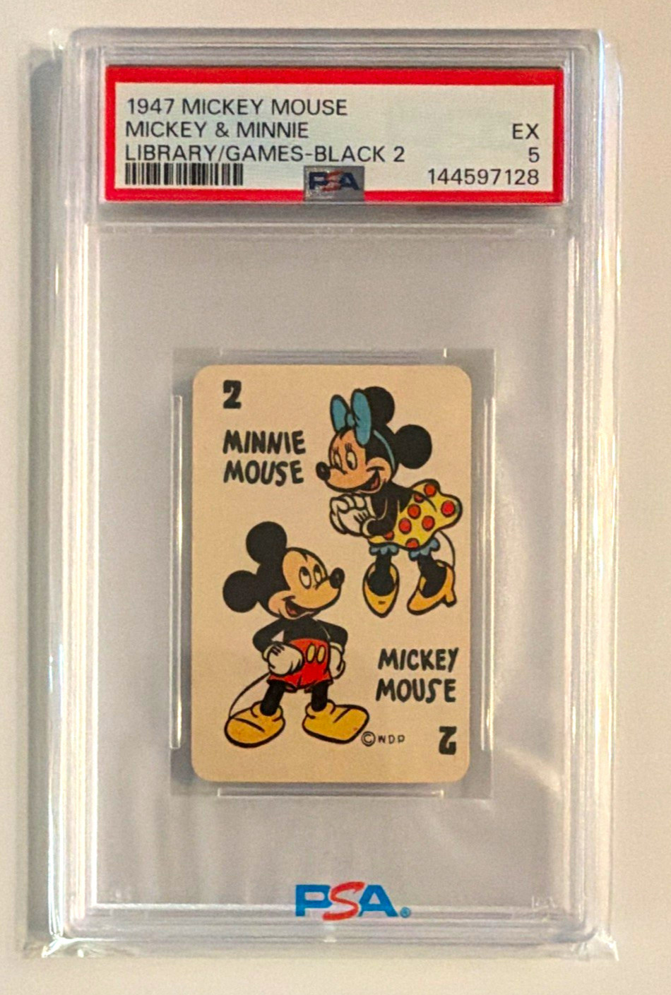 1947 Mickey Mouse & Minnie Library Games Black #2 PSA 5 EX Disney Russell