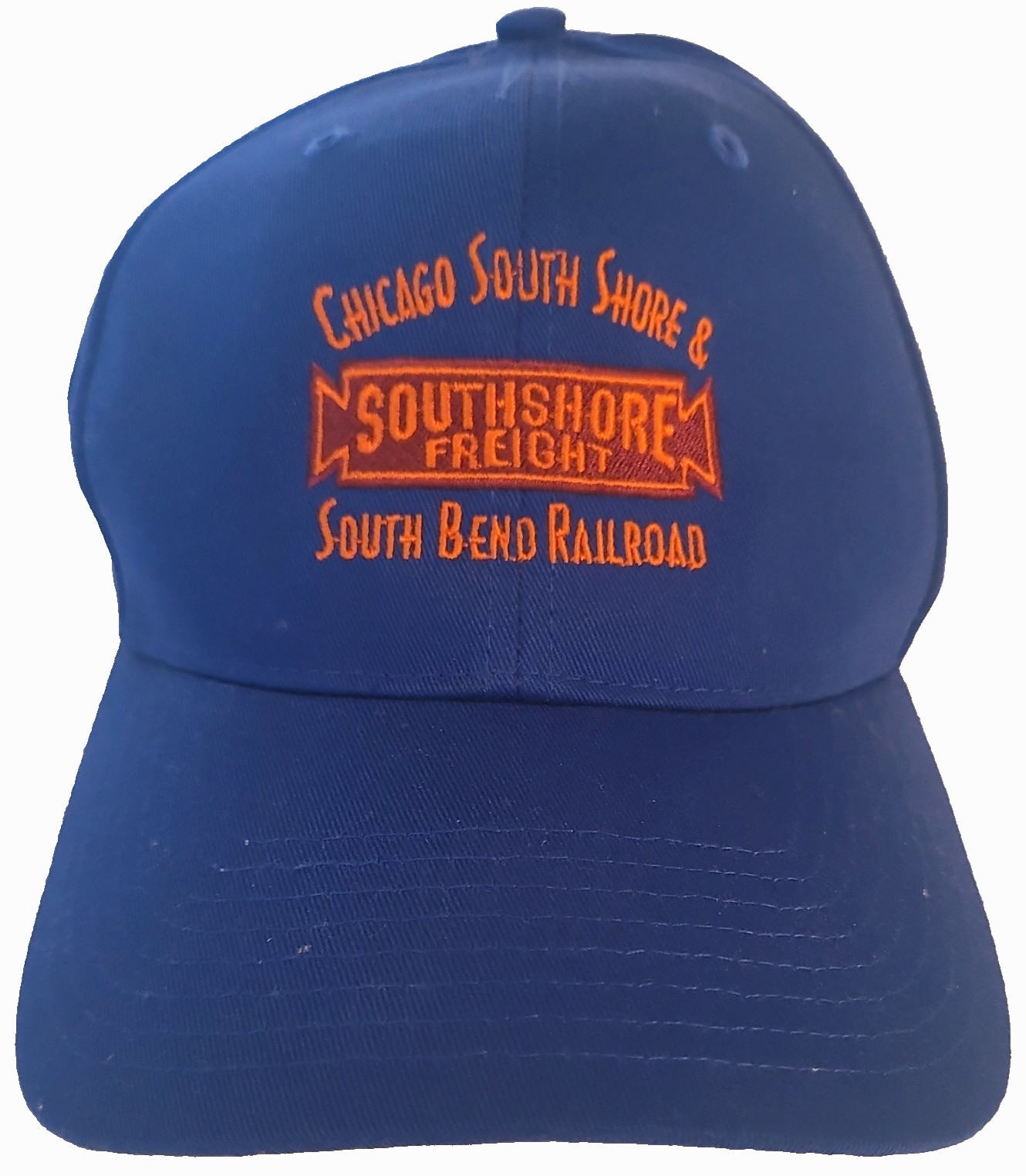Chicago South Shore & Southshore Freight South Bend RR Blue Cap Snapback M/LG
