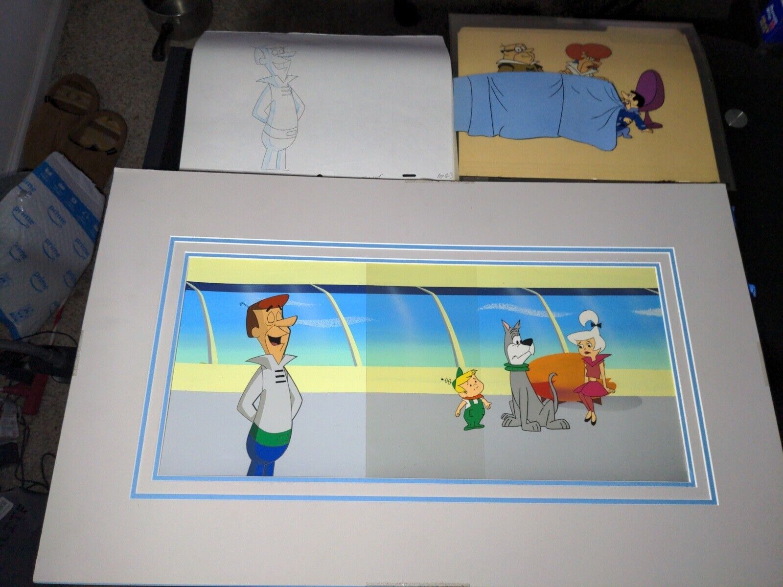 THE JETSONS Animation Cel Production Art Background Hanna-Barbera Cartoons  X1