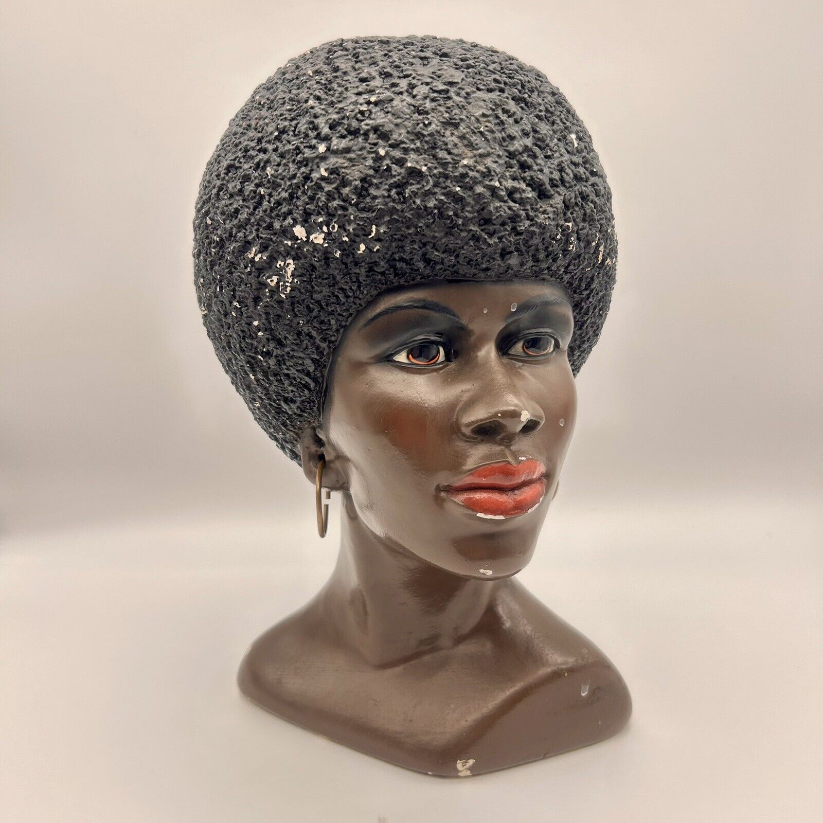 Vintage & Rare 1950s MARWAL  Native Afro African Woman 12”