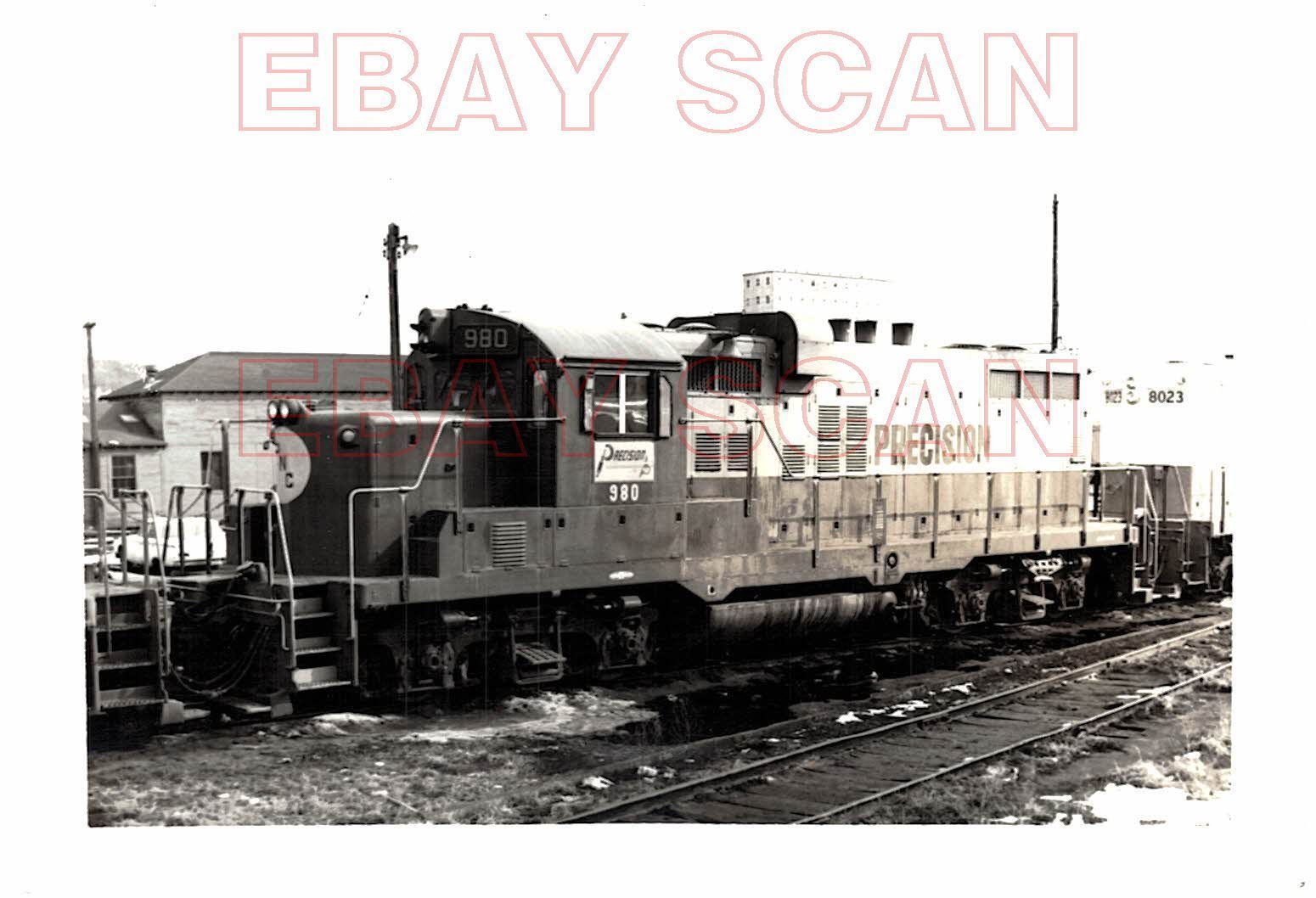 8H802 RP 1960s? PRECISION NATIONAL CORP RAILROAD LOCOMOTIVE #980