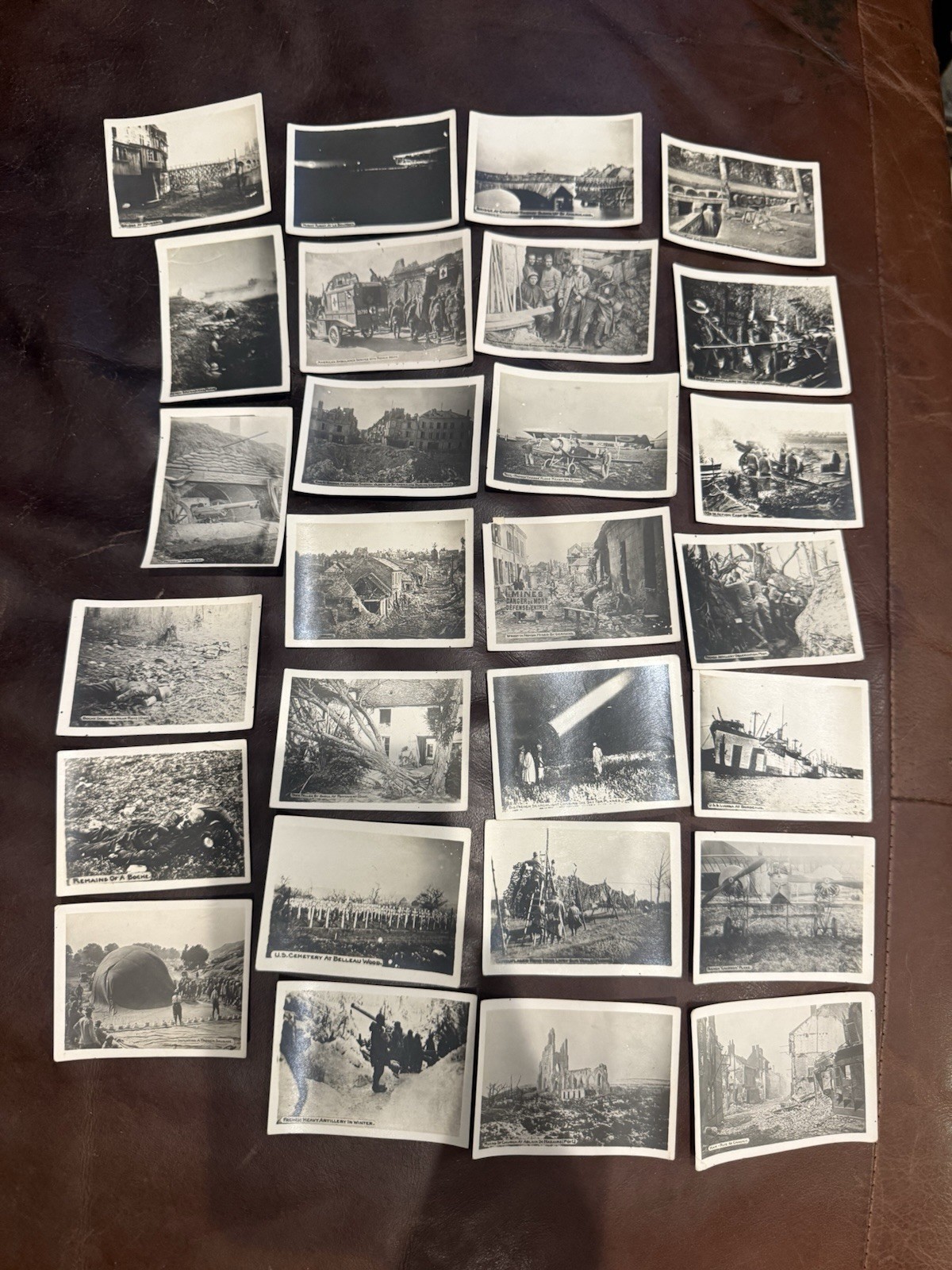 Lot 27 WWI Real Photo Prints 1918 Western Front Aircraft Ambulance Cemetery AEF Lot 27 WWI Real Photo Prints 1918 Western Front Aircraft Ambulance Cemetery AEF