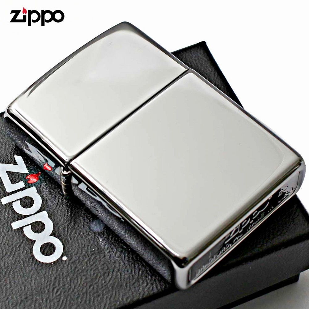 Zippo 250, Classic High Polish Chrome Finish Lighter, Full Size