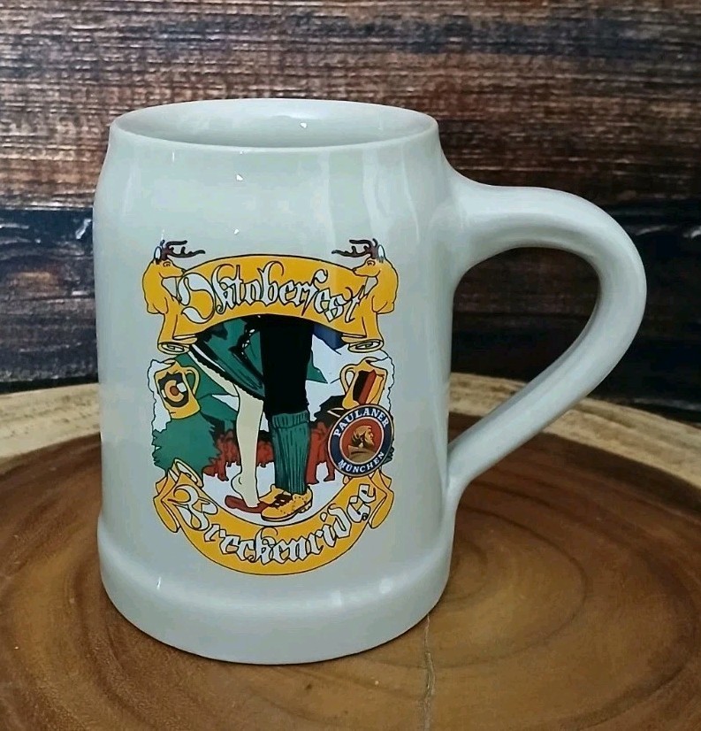 German Beer Stein Mug Oktoberfest 2012 Breckenridge CO .5 L Thick Ceramic 