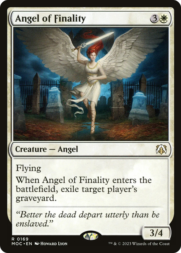 Angel of Finality [March of the Machine Commander] Magic MTG