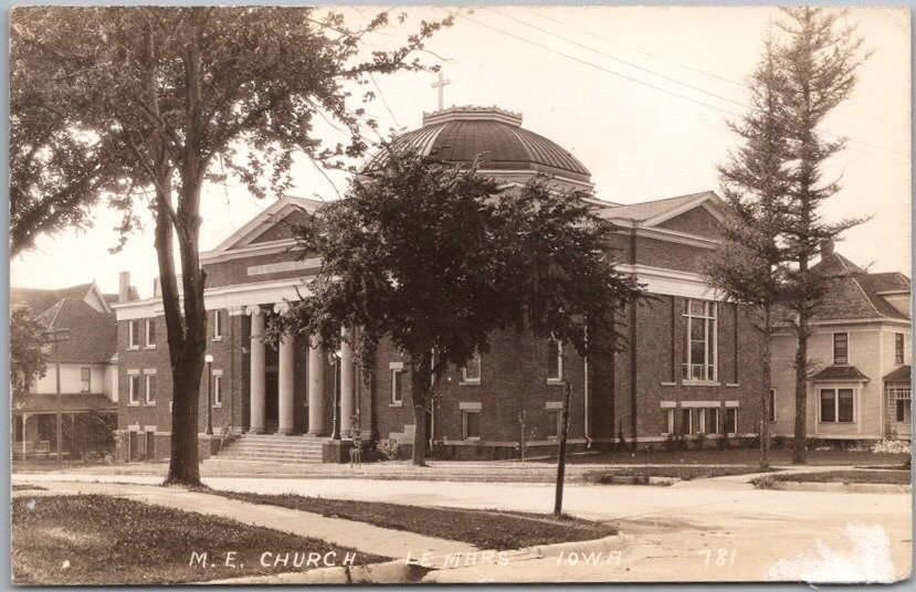 c1930s LE MARS, Iowa RPPC Photo Postcard \