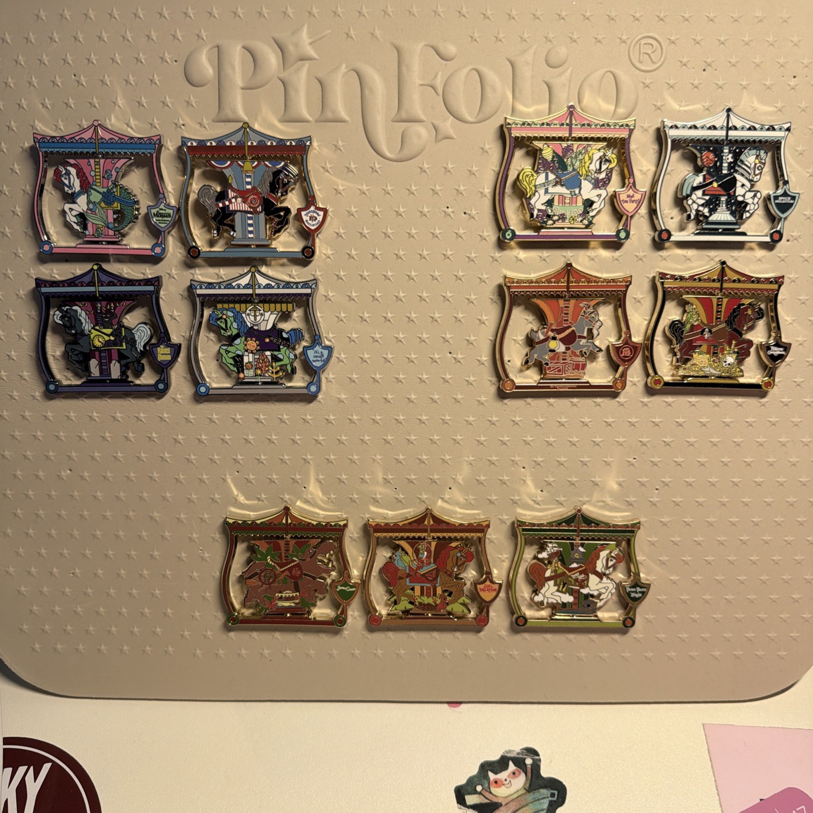 Disney 2025 Charming Carousels LE 2000 11 Pins (Set without Winnie the Pooh) Disney 2025 Charming Carousels LE 2000 11 Pins (Set without Winnie the Pooh)