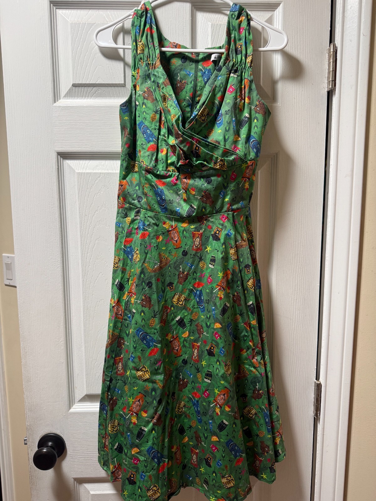2019 Trader Sam's ETB Dress from the Dress Shop Large Green Retro Style USED