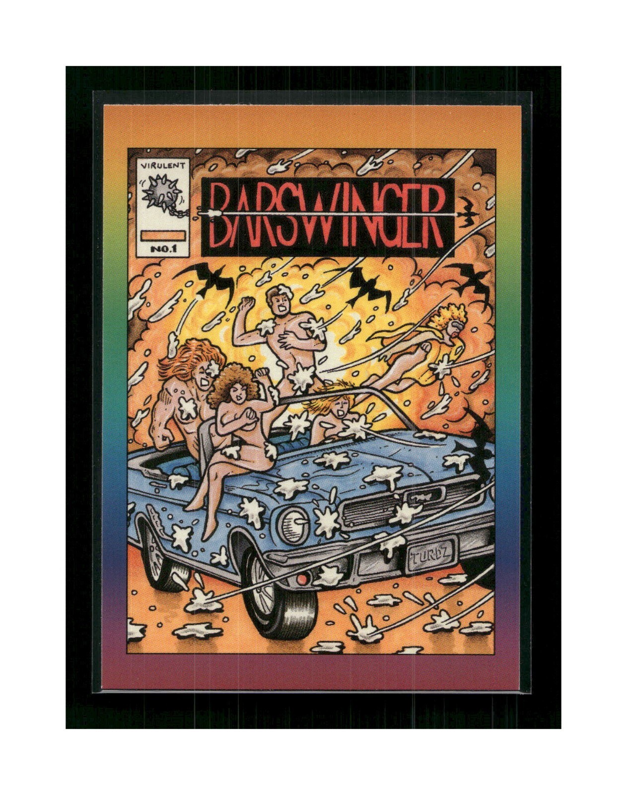 1993 Defective Comics Card # 37 Barswinger #1