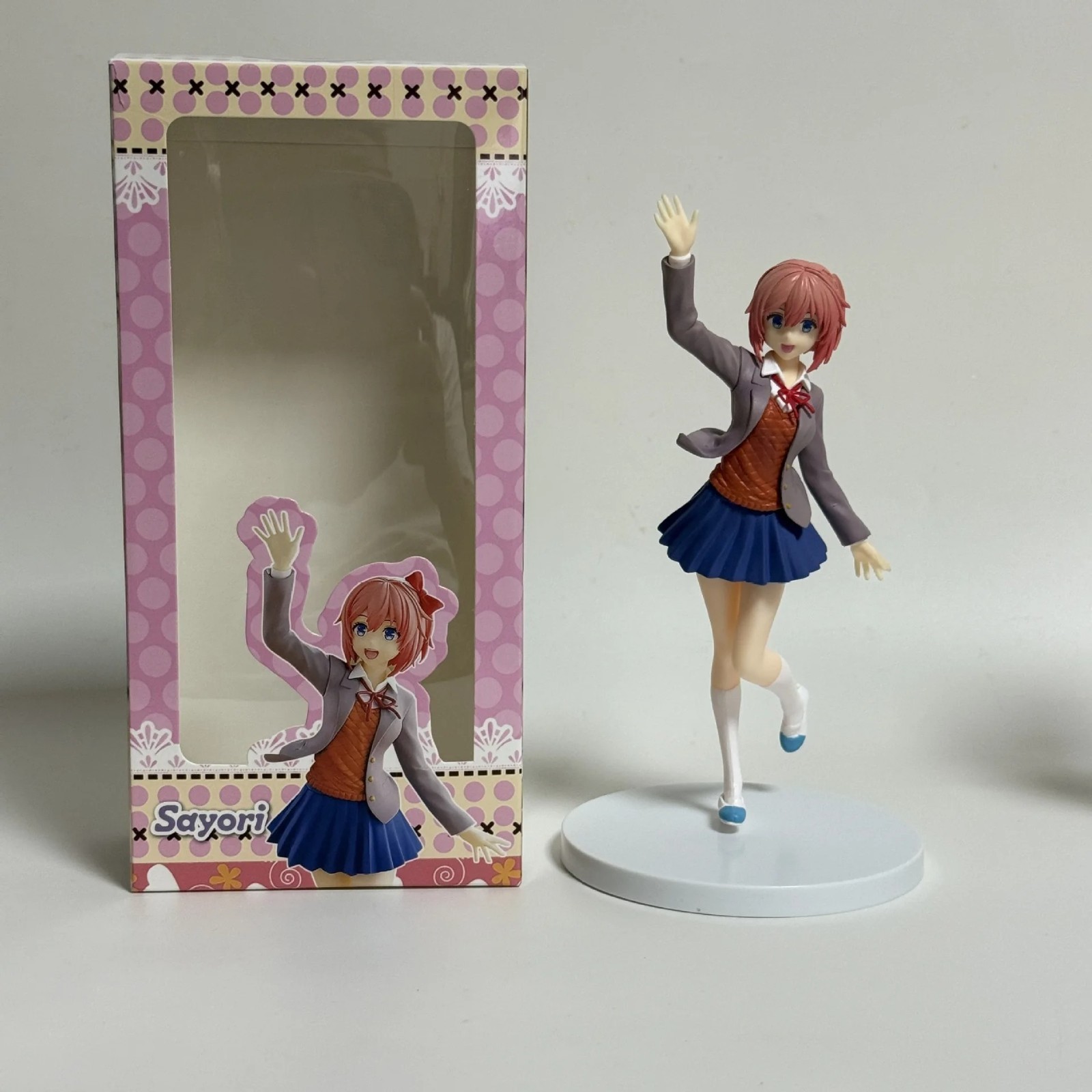 Anime Doki Doki Literature Club Monika Sayori Action Figure Model Toy Collection