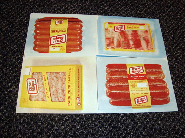 Circa 1970 Oscar-Mayer Products Display Paper Sign