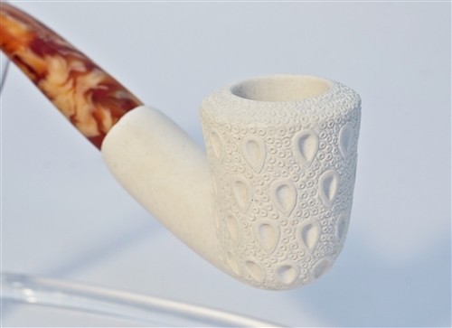 Standard Regular Meerschaum Pipe - DUBLIN LATTICE