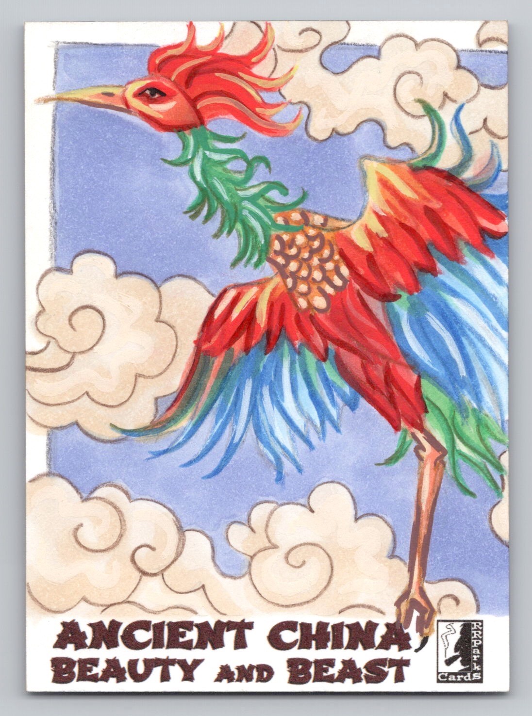 Ancient China Beauty And Beast. Artist: Dawn Murphy - Bi Fang Sketch Card. 2026