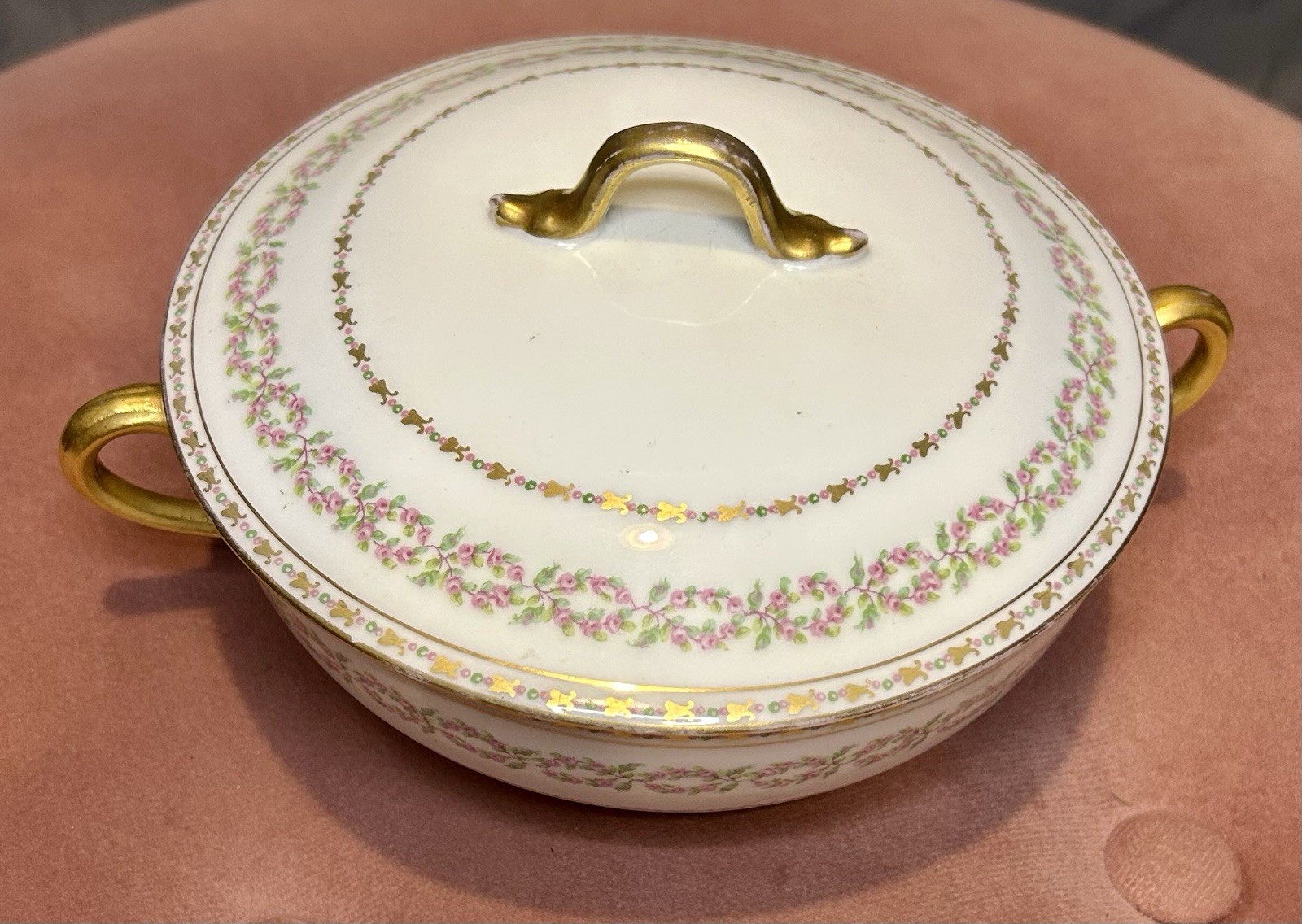 Antique Theodore Haviland Limoges France Covered Vegetable Dish / Tureen