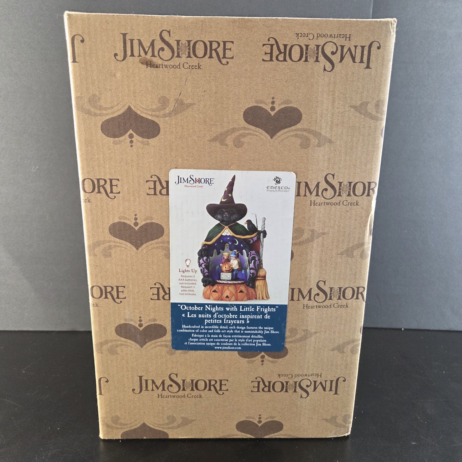 JIM SHORE OCTOBER NIGHTS WITH LITTLE FRIGHTS HALLOWEEN