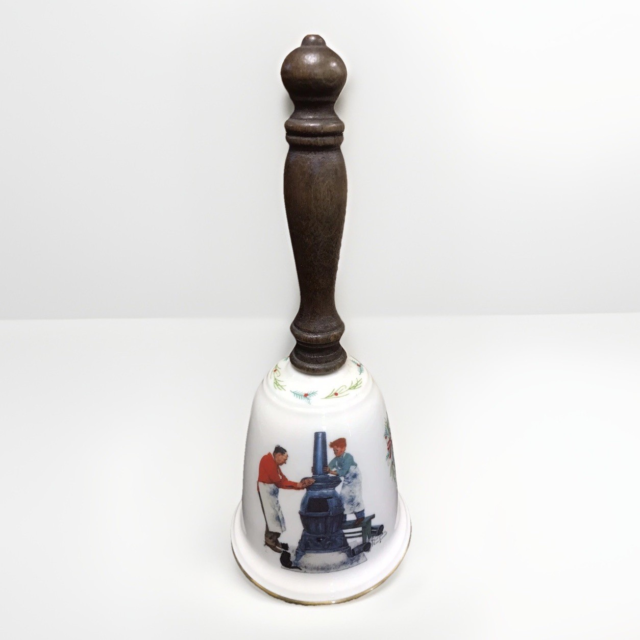 Vintage Gorham 8.5” Norman Rockwell Bell W/ Original Box