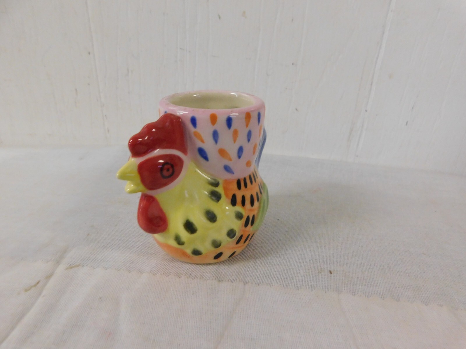 Pfaltzgraff Secrets of Pistoulet Rooster / Chicken Egg Cup
